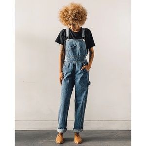 Jesse Kamm Japanese Denim Overalls, Size Medium